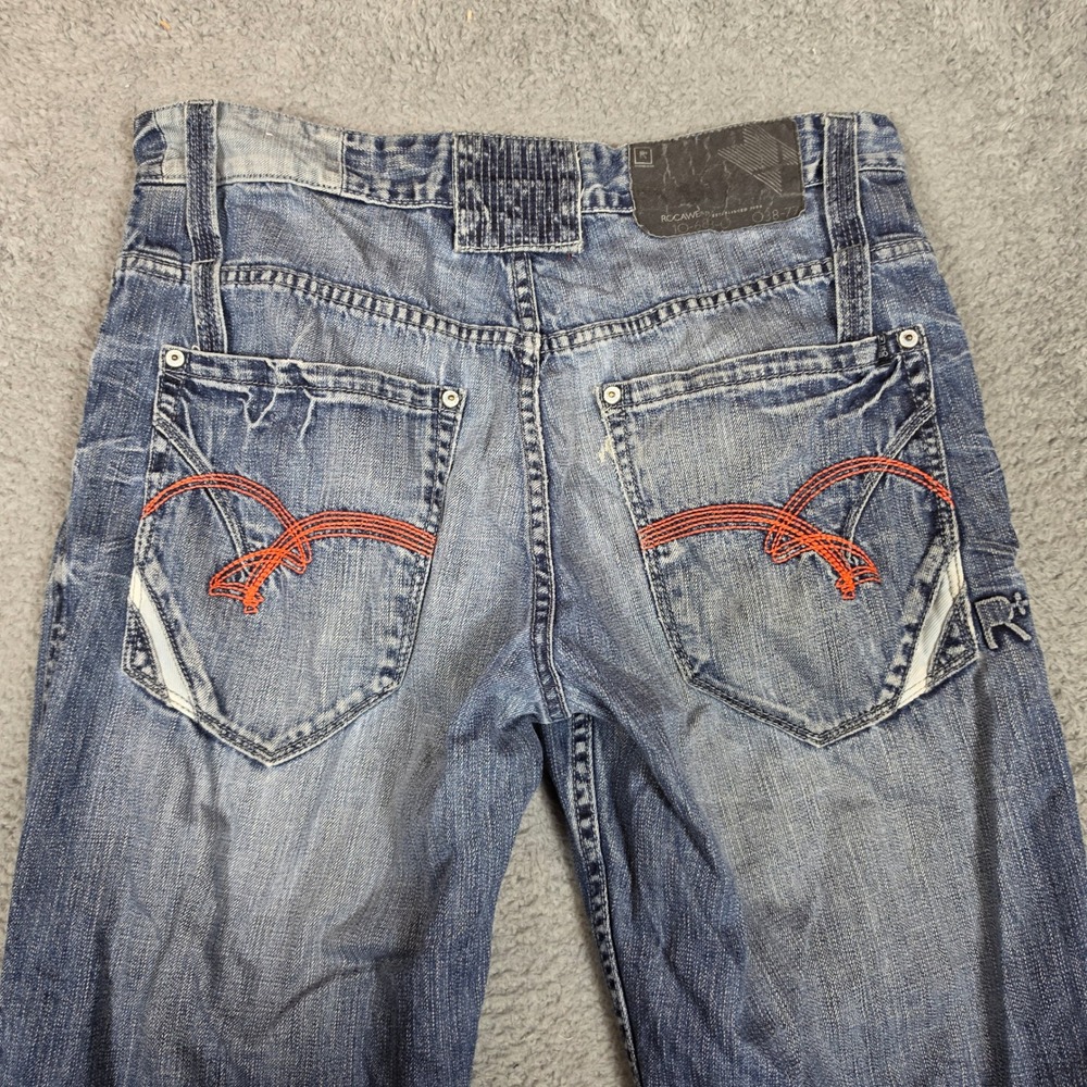 Rocawear Jeans Mens 38x34 Blue Good Y2K Baggy Embroidered Original Fit Denim - Picture 4 of 12